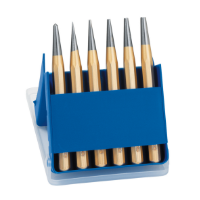 RENNSTEIG TAPER PUNCH SET W/ CASE 6PC 